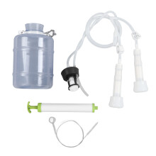 Portable Manual Milker With Double Head Teat Cup Adjustable Speed Milking Machine Food Grade Material Milking Kit Large Capacity High Efficiency Vacuu