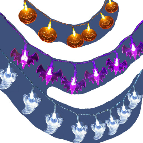 Φωτάκια σε κορδόνι για το Halloween, τρομακτική ατμόσφαιρα για εσωτερική και
