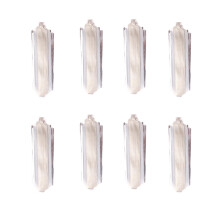 Boghaí Tarraingthe Organza Airgid, 8 bpíosa Boghaí Tarraingthe Móra, Boghaí Ribín, Boghaí Tarraingthe Nollag, Boghaí Fillte Bronntanais le