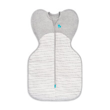 Love To Dream Swaddle Up, Medium 6-8.5 kg, White, Snug Fit Supports Good Sleep, 2.5 Tog Suitable for Cooler (16-20?C) Temperature, Machine Washable &