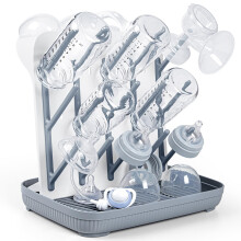 Termichy Baby Bottle Drying Rack: Large Vertical Bottle Dryer Rack Holder - Space Saving Standing Dring Rack for Baby Bottles and Pump Part Cleaning