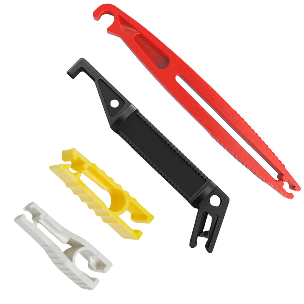 4 Pcs Plastic Automotive Fuse Puller Set With Colorcoded Sizes For Cars, Motorcycles And Trucks White/Yellow/Black 9365049286145