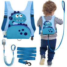 Dr.meter 3 in 1 Toddler Reins, Backpack with Reins 1.2M Cute Dinosaur Kids Safety Harness Tether with Key Lock Child Protective Leashes While Walking