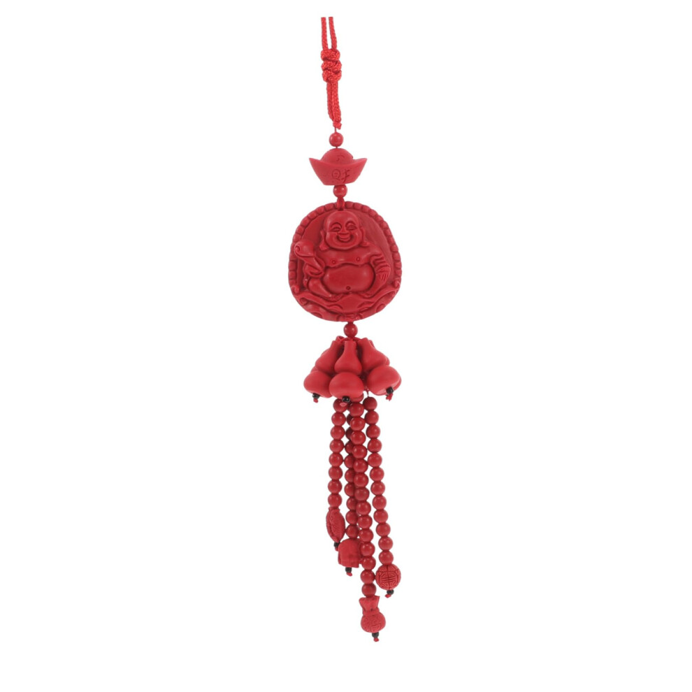 Chinese Style Car Rearview Mirror Hanging Ornament With Auspicious Gourd Lucky Charm 9119770984869