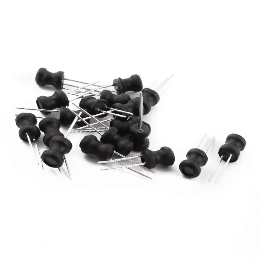 20Pcs 1Mh 350Ma 6X8mm 10% Tolerance Shielded Radial Lead Inductor Black For Power Electronics 6X8mm Size 9119770985231