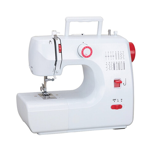 Sewing Machine 16 Stitches 2 Speeds Portable Overlock With Reverse Function For Household Crafting And Mending