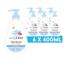 Baby Dove Rich Moisture Head to Toe Wash - Gentle & Nourishing Hair and Body Wash for Babies, Tear-Free Formula, Delicate Fragrance, Keeps Hair and