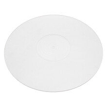 Tapis antidérapant en acrylique pour plateau tournant pour disques LP de 12 pouces, 300 mm, blanc