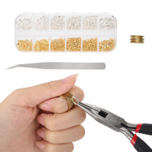 Kit de Reparo de Joias com um Toque Especial, Anéis de Ligação Abertos em Latão nas Cores Dourado e Prateado, Projetos de Artesanato DIY,