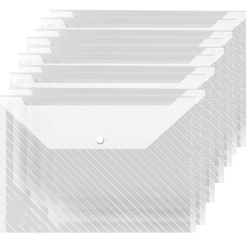 Snap Closure File Plastic Snap Closure A4 Document Wallet File-Twill 14c on OnBuy