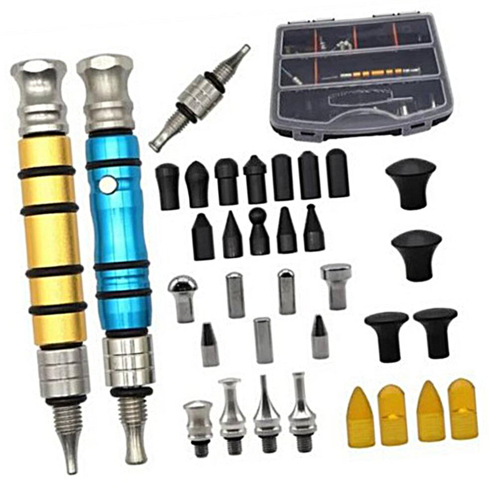 34Pcs Paintless Dent Kit With Interchangeable Tips For Car And Motorcycle 9365049288736