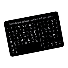 Braille Letter Number Learning Board with Raised Dots for Blind