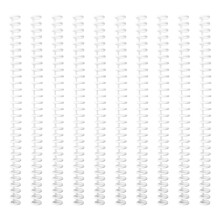 10 Pcs Comb Binding Spines Easy to Open and Close-Macaron White