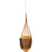 Wall Mounted Orchid Planters Hand-Woven Bamboo Hanging Planters Thai Crafted Air Plant Holders with Ventilated Structure Elegant Decorative Baskets