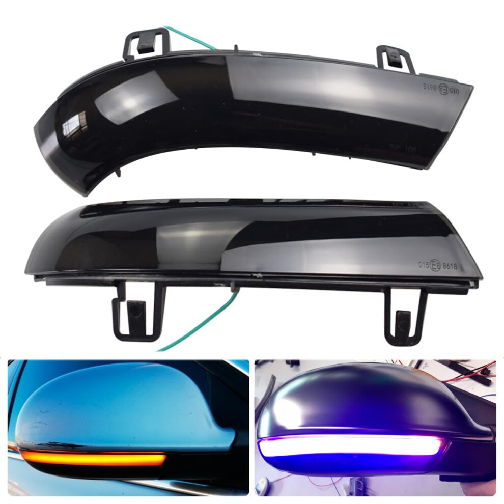 Dynamic Led Side Indicator Lights Sequential Turn Signal For Vw Golf 5 Jetta Passat Yellow/Blue 9365049288606