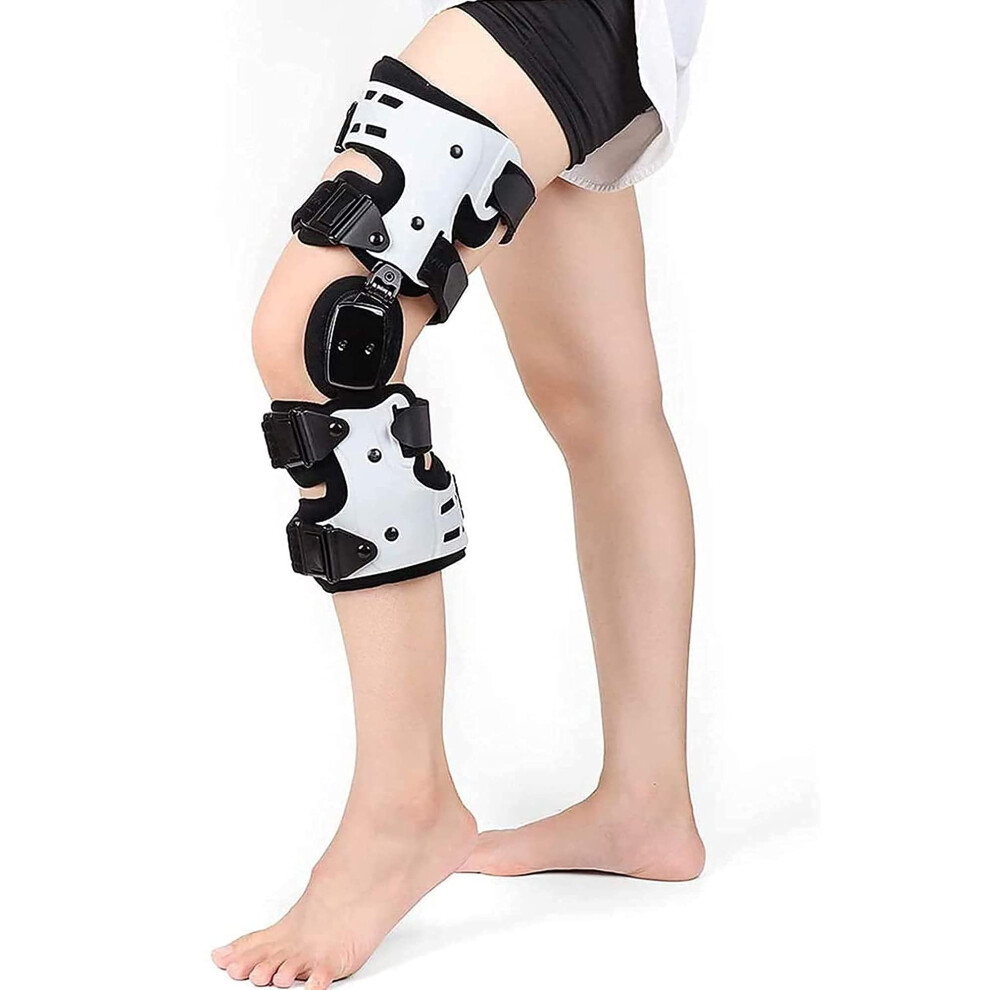 Adjustable Knee Support Brace for Rehabilitation with Angle Adjustable Immobilizer Left Side