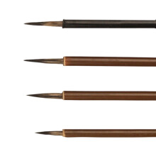 Wood Chinese Calligraphy Brush Antithetical Couplet Writing-4