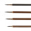 Wood Chinese Calligraphy Brush Antithetical Couplet Writing-4 1