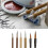 Wood Chinese Calligraphy Brush Antithetical Couplet Writing-4 2