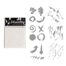 6 Pcs Ink Dots Stencils Easy to Use Heart-Dot ink into paintin