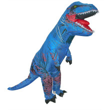 Fantasia de Dinossauro para Festas Temáticas, Fantasia Inflável de T-Rex com Luvas de Garras para Halloween, Fantasia de Dinossauro para Adultos e