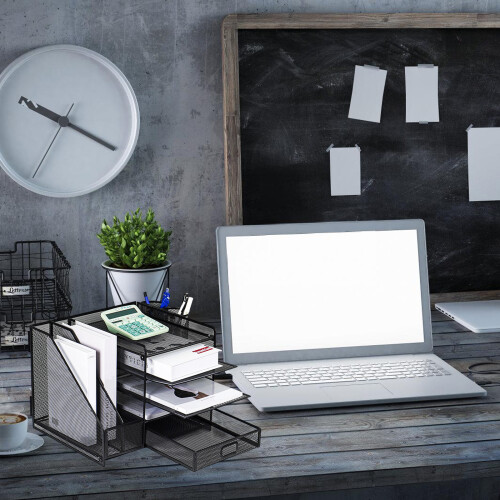 Multifunctional 5-Tiered Metal File Tray Organiser Desktop 1