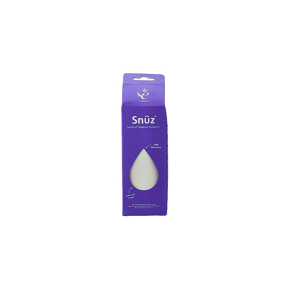Sn?Zpod3 Waterproof Mattress Protector 44 X 80Cm ? 100% Waterproof With Moisture-Wicking Cotton Surface Snuz