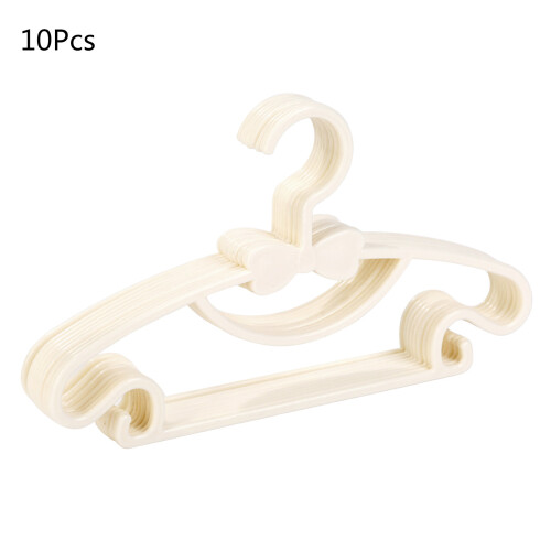 10 Pieces Cartoon Clothes Organizer Space Saving Bowknot-White