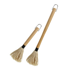 2pcs BBQ Basting Brush with Long Wooden Handle HeatResistant Bristles Dishwasher Safe Grill Mop