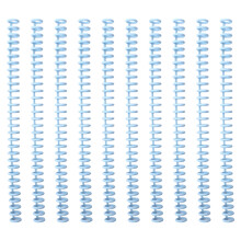 10 Pcs Comb Binding Spines Plastic Spirals Binding-Macaron Blue
