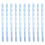 10 Pcs Comb Binding Spines Plastic Spirals Binding-Macaron Blue 1