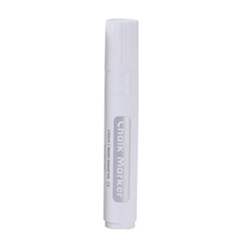 Refillable Colored Liquid Chalk Pen 15mm Square Tip-White