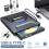 Hub USB multifuncional 5 em 1 com unidade de DVD portátil, design ultrafino com luz LED para Windows, Mac e Linux (multiuso, compacto), alta 4