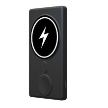 Kabellose Powerbank mit Ladefunktion, 5000 mAh, magnetisches Ladegerät mit Schnellladefunktion (Typ-C), kompaktes und schlankes Design,