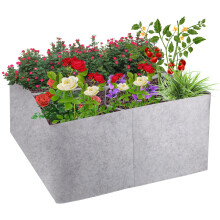 Vegetable Planter Containers Reusable Planting Bags, Raised Fabric Garden Beds Durable Plant Grow Bags Rustproof Metal Frame Breathable Nonwoven Fabri