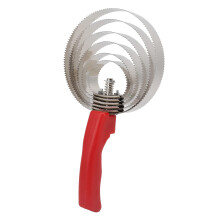 Curry Comb Stainless Steel Horse Brush With Soft Grip For Grooming Horses Sheep Cows Relieve Itching Stable Supplies
