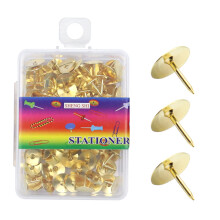 100 Pcs Thumb Tacks Drawing Pins Poster Pins Push Pins for-gold