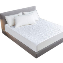 White Embossed Starfish Pattern Waterproof Mattress Cover Deep Elastic Pocket AntiAllergic 185X215 Cm