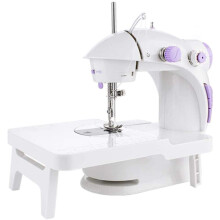 Sewing Machine Mini Portable Straight Line Home Electric Extension Table Night Light Thread Cutter For Family Or Travel
