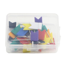 150Pcs Multicolored Flags Map Pin Cork Board Push Pin for-color