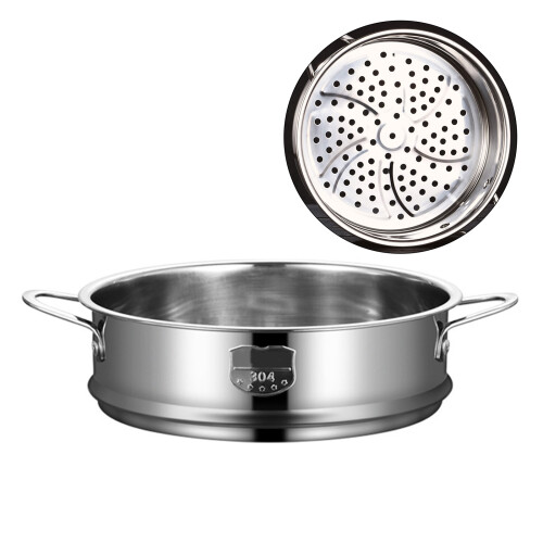 Stainless Steel Steaming Rack with Handle-20cm with ears