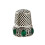 Exquisite Metal Needle Case-ancient silver Drill retro thimble 1
