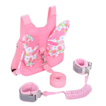 PandaEar Toddler Leash Harness and Anti Lost Wrist Link, 3 in 1 Backpack Leash for Toddlers Kids Baby Girls, Child Safety Harnesses and Leash, Anti