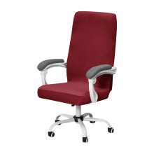 Silver Foxes Silver Foxes Velvets Elastics Chair Cover-Burgundy