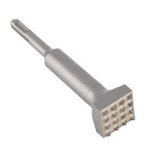 Square Head Bushing Bit For Hammer Drill, 40Cr Steel Point Groove Chisel, Concrete, Stone Slabs, Cement Roads