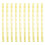 10 Pcs Plastic Binding Combs with 30 Rings-Macaron yellow 1
