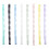 10 Pcs Plastic Binding Combs with 30 Rings-Macaron yellow 2