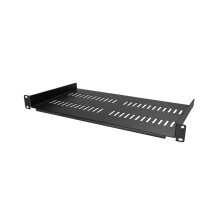 StarTech.com 1U Server Rack Shelf - Universal Vented Rack Mount Cantilever Tray for 19" Network Equipment Rack & Cabinet - Heavy Duty Steel - Weight