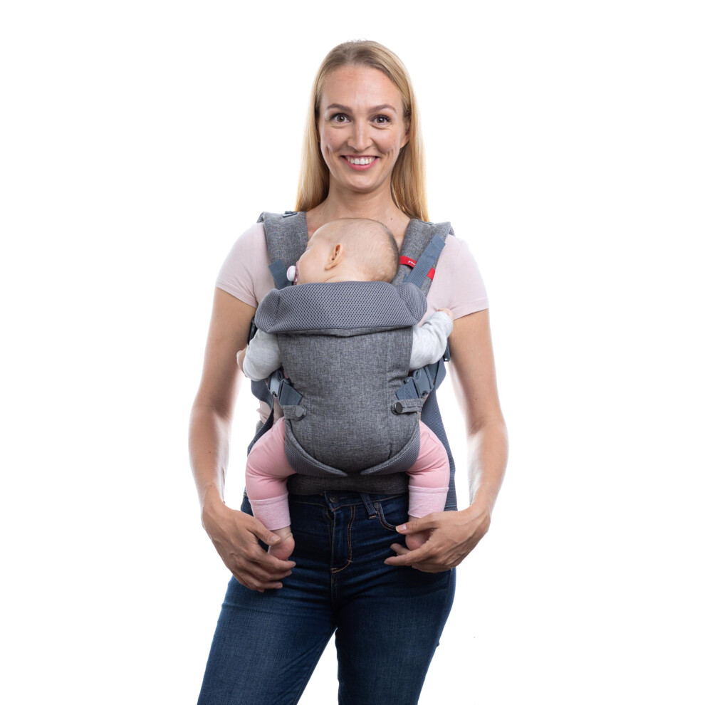 4-In-1 Baby Carrier Newborn To Toddler - All Positions Baby Carriers From Newborn - Front & Back Carry Baby Carriers - Includes 2-In-1 Bandana You+Me