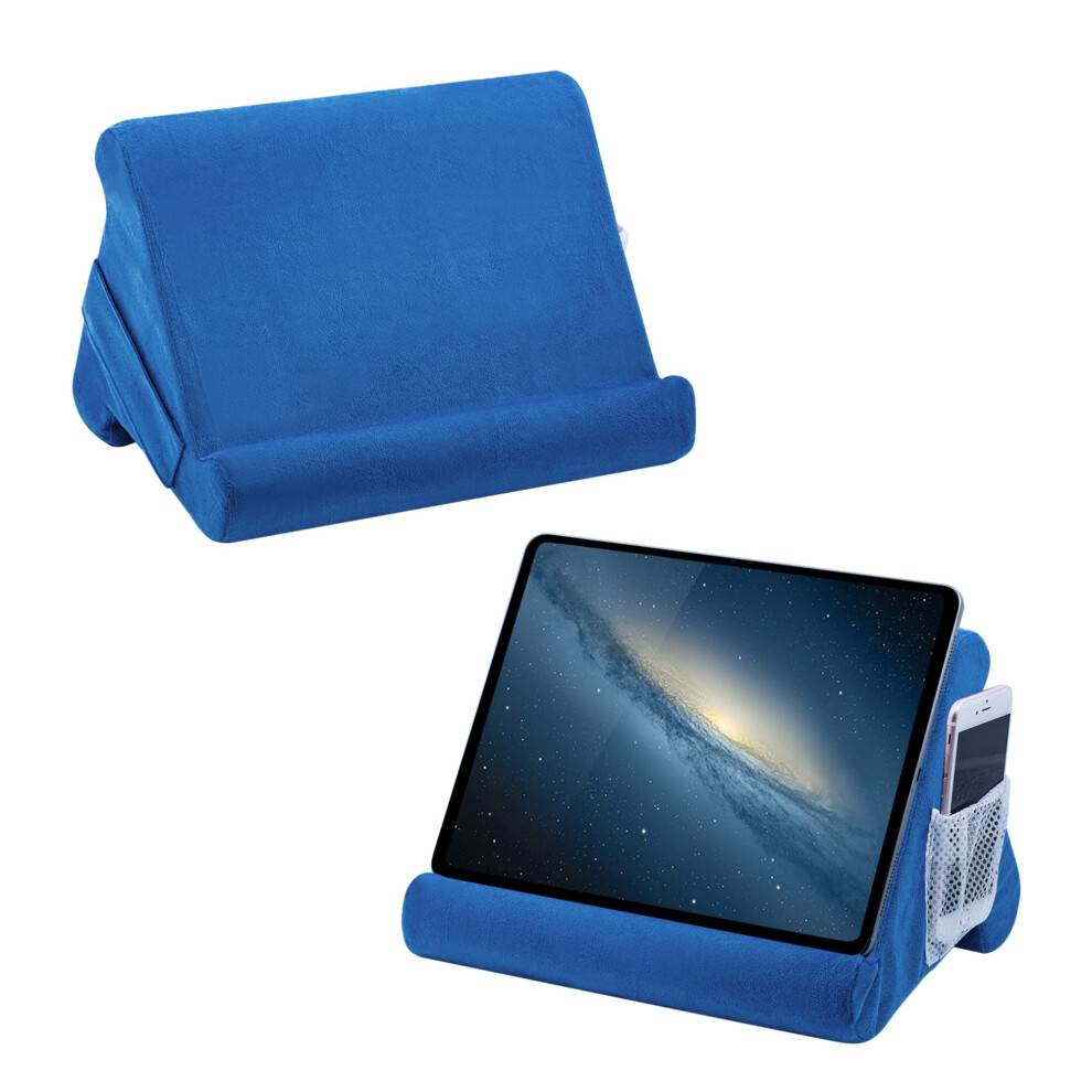 Mcbazel Tablet Pillow Stand For Ipad Cushion Stand, Soft Multi-Angle Phone Pillow Lap Holder For Tablet/Ipad/E-Reader - Blue 8000002710206